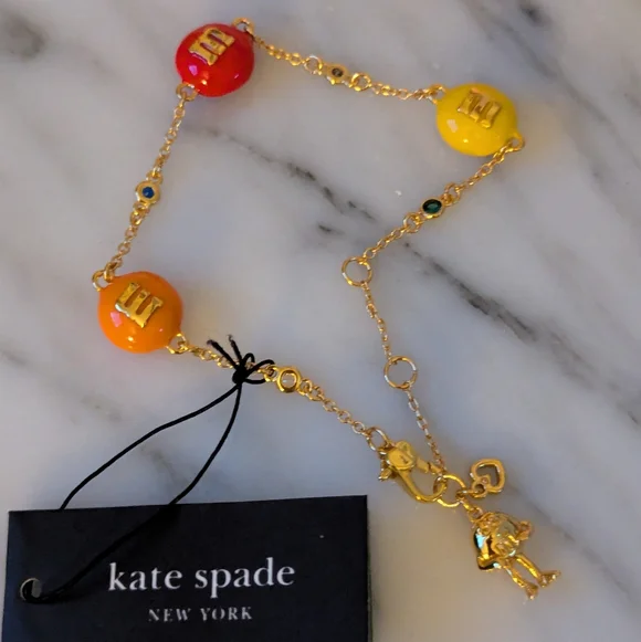 Kate Spade & M&M'S Gold Bracelet with Colorful Charms - Picture 12 of 16